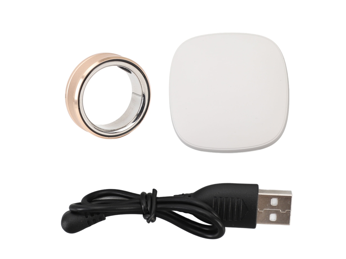 Anel Inteligente Wearable Fitness Tracker Monitor De Sono E Temperatura À Prova D'água Recarregável Ouro Tipo 20