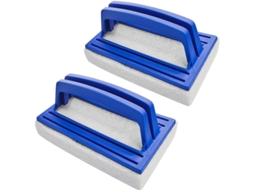 2 Escovas De Espuma Para Limpeza De Piscinas Linha De Água Pisos Parede Plástico
