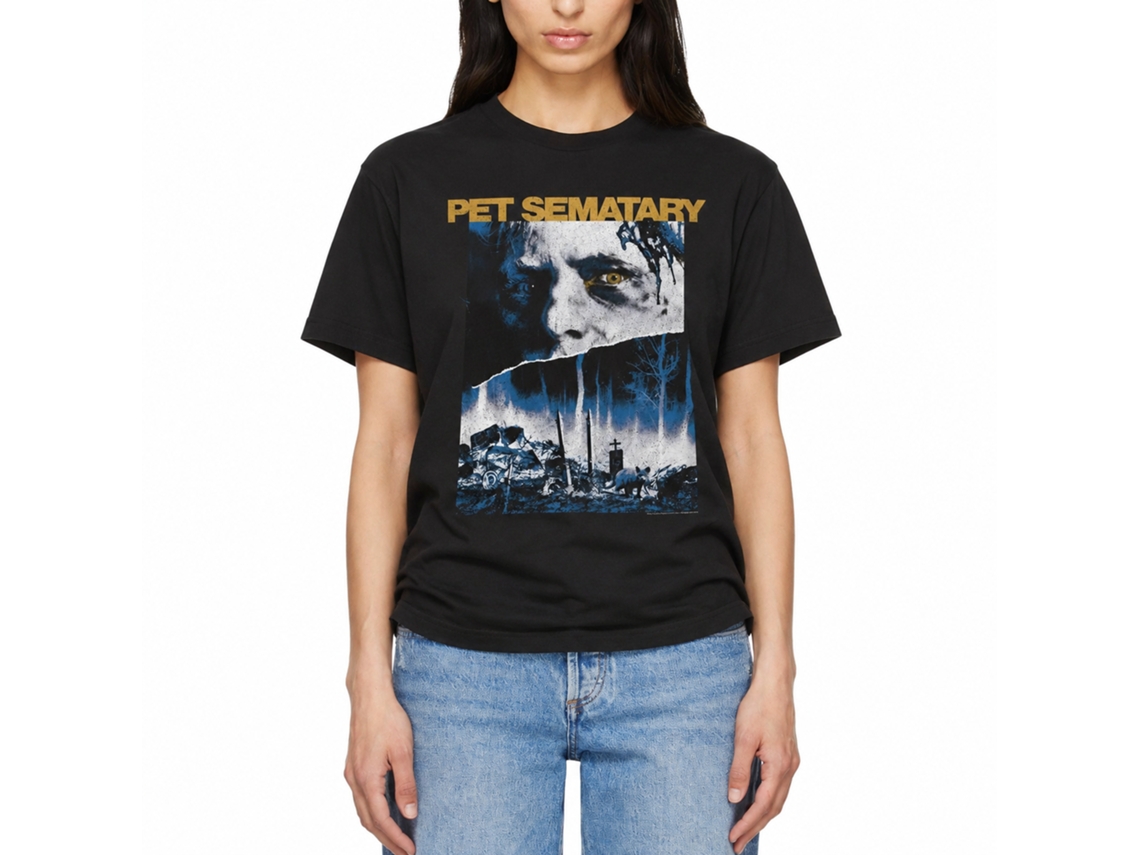 Rockinstone Pet Sematary Movie 3 Color Poster Black Adult T-shirt Size:xl