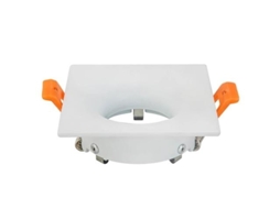 Suporte de Ponto Quadrado Branco Fixo Gui0/Mr16 Ip20 HOROZ ELECTRIC