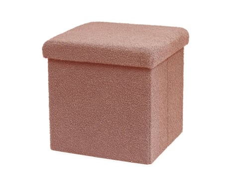 BANQUETA FLURRY MY DEKOR ROSA 38X38X38 CM
