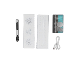 Conjunto De Canetas De Gravação Elétricas Mini Silver 10w Usb Recarregável Com Bateria Slowmoose