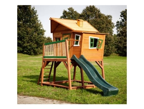 Casa de Brincar Max AXI (Castanho - Madeira - 435 x 180 x 285 cm)
