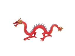 Mali brinquedo Modelo de Silicone Dragão Infantil Simulação Educativo para Crianças Vermelho