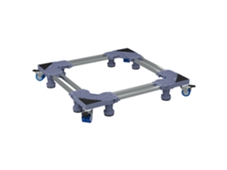 Base Para Máquina De Lavar Com Rodas Ajustável 350 Kg Vidaxl Cinzento Metal