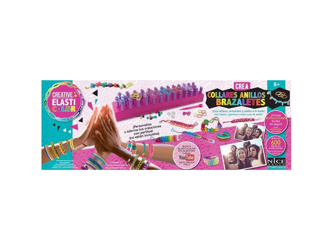 Pack Missangas NICE Jogo de Trabalhos Manuais  Creative Elasticolor