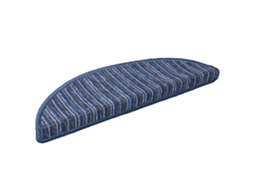 Conjunto 15 Degraus De Escada Vidaxl Azul Polipropileno (56 X 17 X 3 Cm)