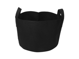 Sacola de Plantio Aerada em Feltro Preto para Legumes Flores 10 Galões 28x40cm Conjunto de 1 Saco S/MARCA