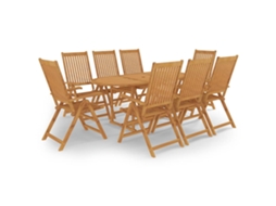 Garden Dining Set, Garden Dining Sets Vidaxl Marrom Madeira (n/a)