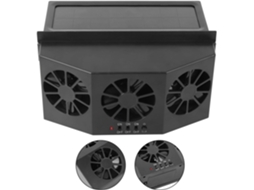 Ventilador Automotivo Movido A Energia Solar Syrisora, Com 3 Ventiladores E Ventilação De Ângulo Amplo Para Resfriamento