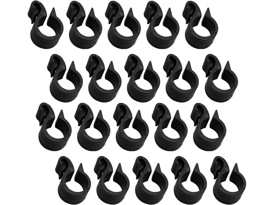 50 Abraçadeiras De Plástico Pp Preto Para Mangueira Irrigação Por