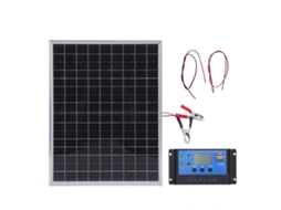 Painel Solar Portátil 15w Com Controlador 60a