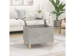 Vidaxl Mesa De Centro 60x44,5x45 Cm Derivados Madeira Cinzento Cimento