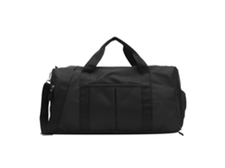 Mala de Viagem Esportiva Preta Grande Capacidade Compartimento Design Tecido Oxford Impermeável