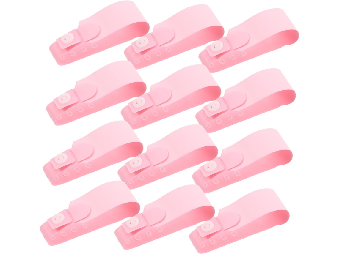 Pulseiras de identificação médica confortáveis com caligrafia, 100 pulseiras de PVC para recém-nascidos.