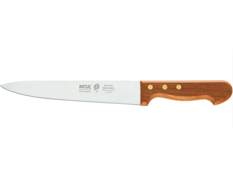 Faca de Cozinha Nicul 2080 com Madeira Jotoba 20 cm Lâmina