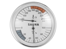 Termômetro e Higrômetro Combinados Inoomp para Sauna: Medidor Preciso de Temperatura e Umidade para Salas de Vapor, CHABERLU
