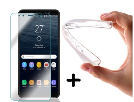 Capa Samsung Galaxy A8 2018 MULTISHOP Gel Transparente
