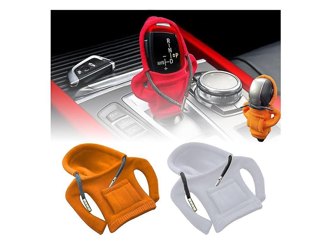 Cubierta Do Mango De Cambio De Carro Com Camisola Mini Acessório Interior Automotivo Naranja E Gris