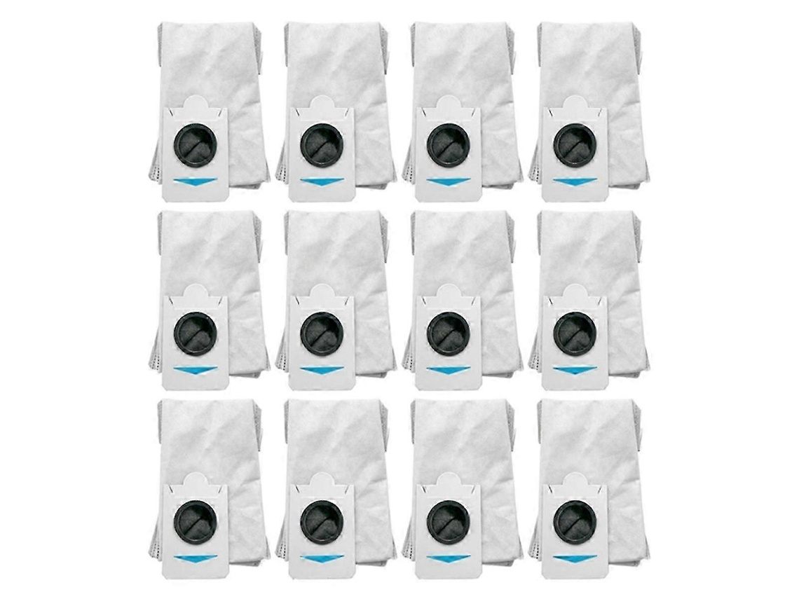 Conjunto De 12 Sacos Pó Para Aspirador Robô Ecovacs T30s Combo Peças Reposição Coleta Lixo E Pó. Tuotuo