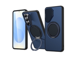Capa Magnética Para Celular Com Suporte Giratório, Proteção Para A .azul série Shell God Sbl, Samsung S26 Plus