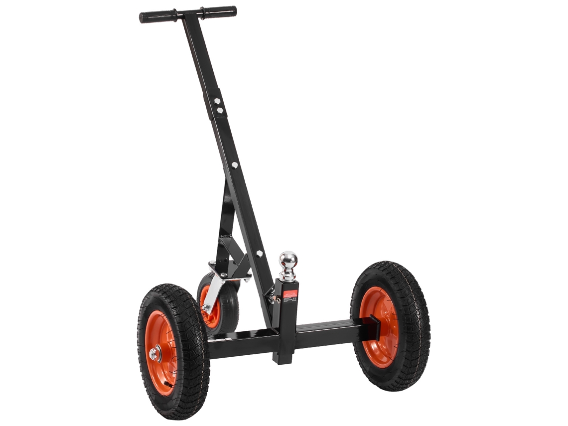 Plataforma para Reboque, Capacidade de Carga 454 Kg, Carrinho Aço Carbono com Altura Ajustável 425 Mm e 560 Mm, Bola 50,8 Pneus 355,6 Movimentar