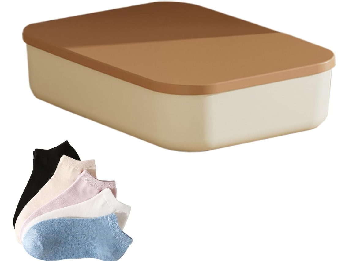 Caixas Organizadoras Com Tampa E Alça - Empilháveis - Para Cozinha/armário/banheiro/quarto/brinquedos/alimentos