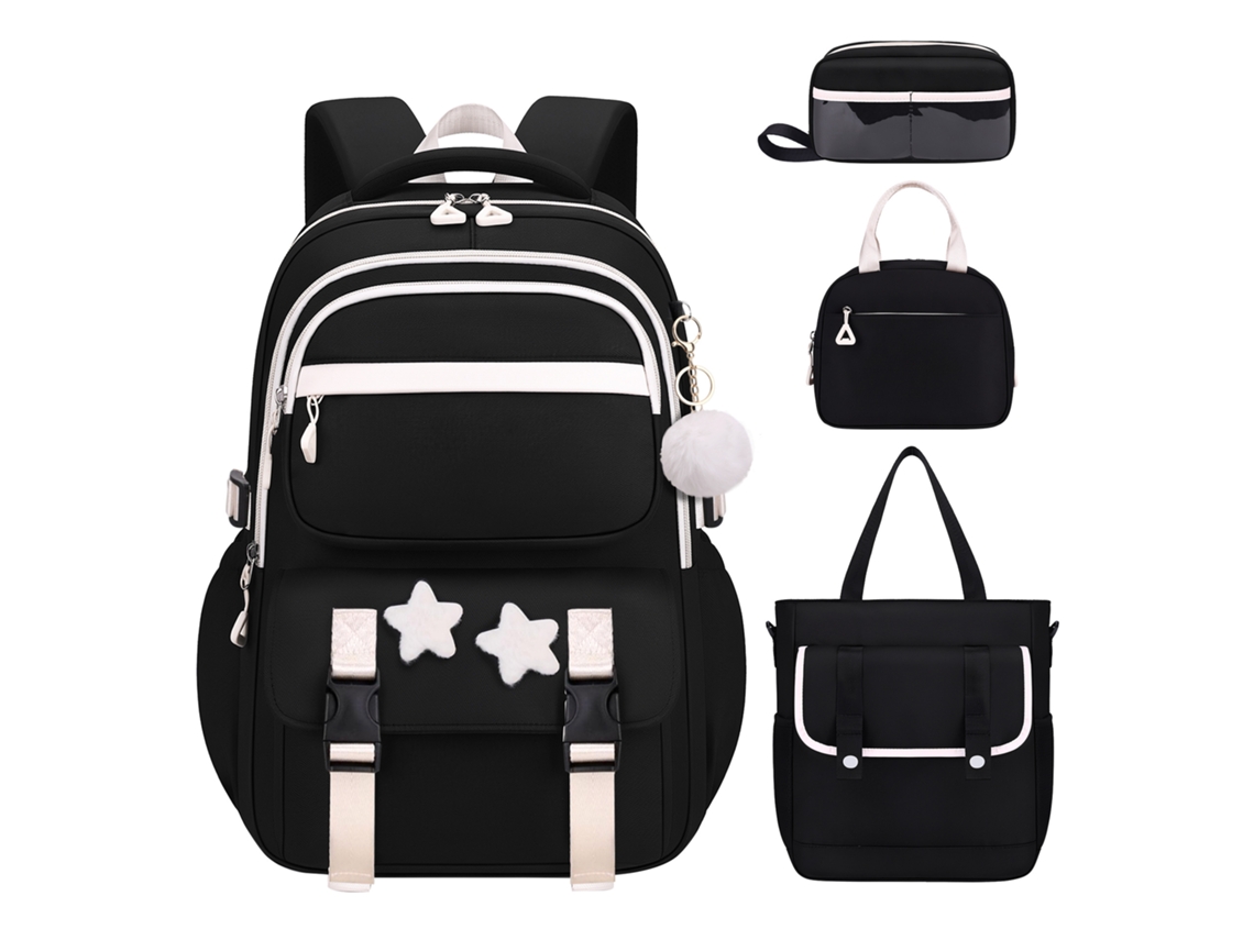 Kit Mochila Infantil Completo Com Lancheira, Bolsa E Estojo Escolar