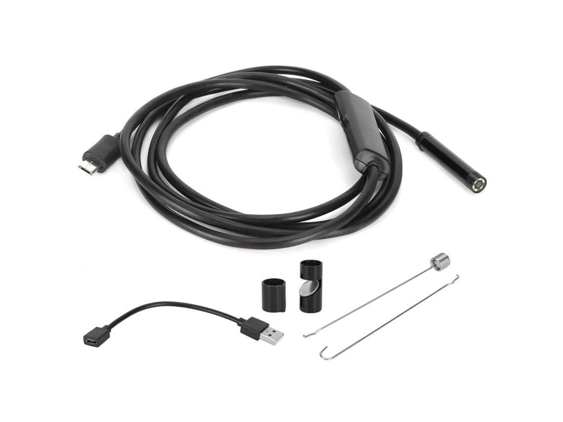 Endoscópio Industrial 7mm Câmera Hd 6led Ip67 para Reparos | S/MARCA