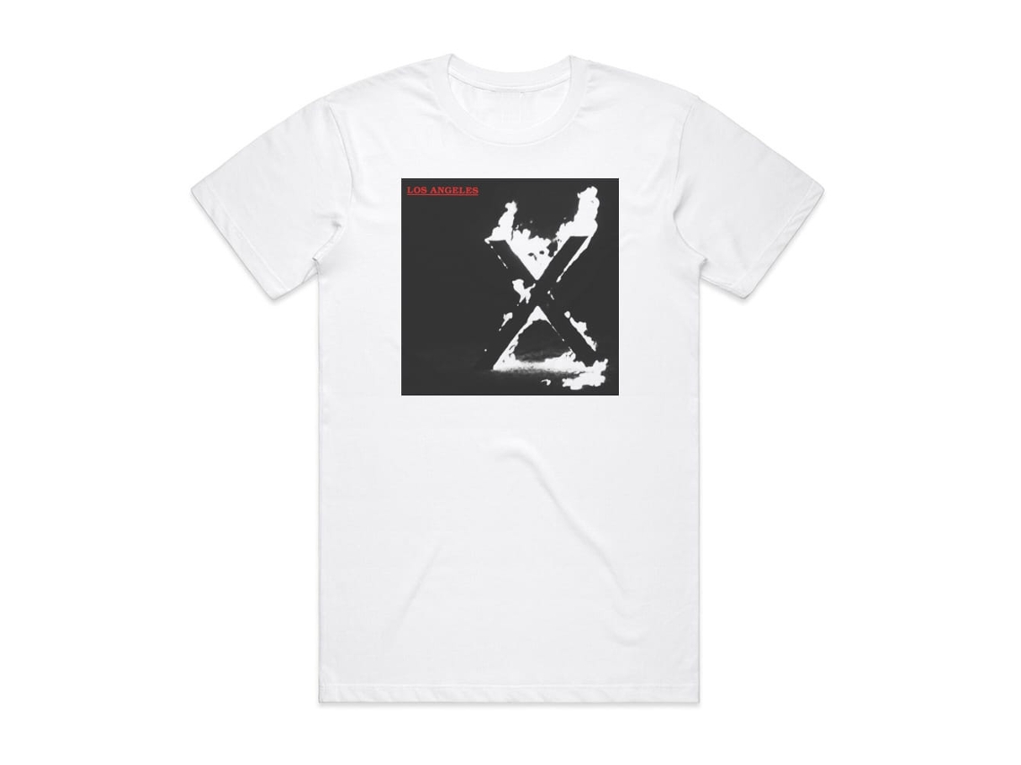 X Los Angeles 1 Album Cover T-shirt White Rockinstone Size-xxl