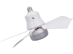 Ventilador De Teto Com Luz Zerodis, Controle Remoto, Base E26,