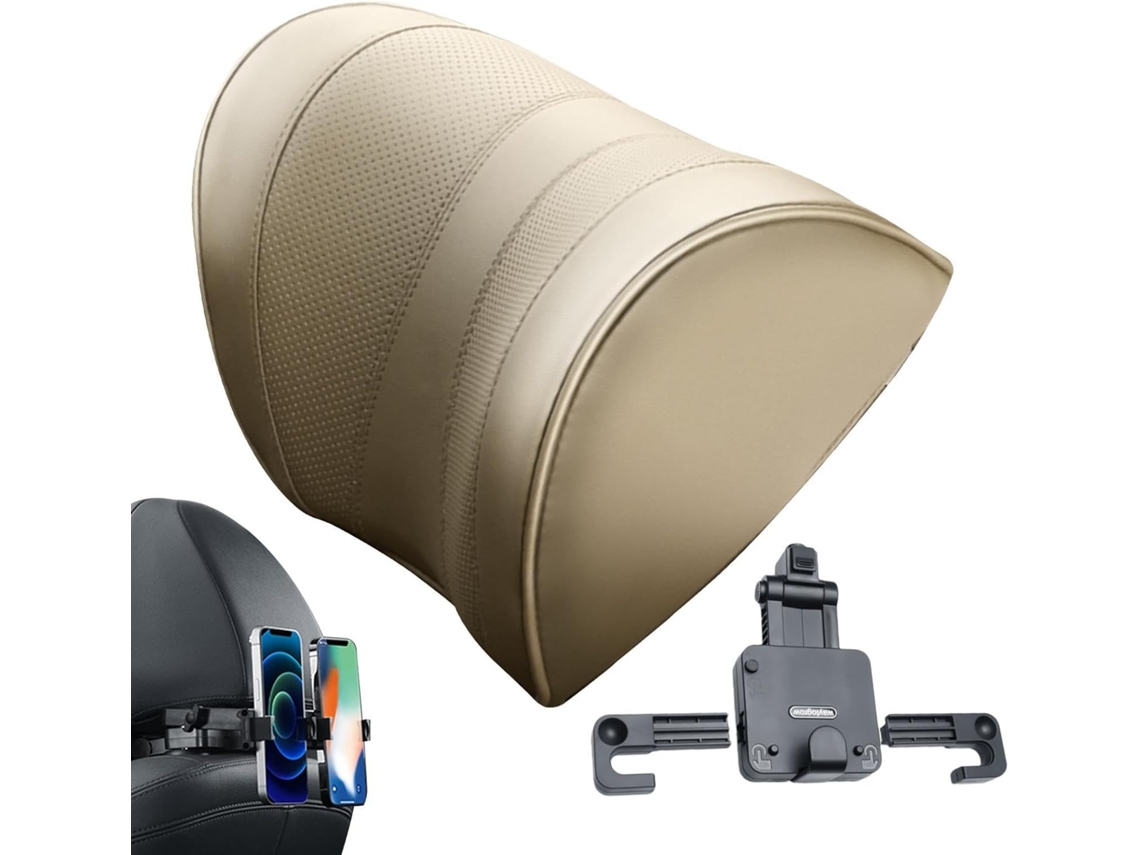 Almofada de Encosto Cabeça Ajustável Pescoço 3d para Carro, Suporte Suave e Respirável Conforto Ao CHABERLU