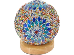 Abajur de Mesa de Vidro Azul para Quarto SFUSHOS