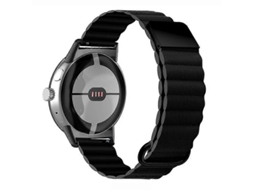 Pulseira De Couro Magnética Com Fecho Reverso Para Google Pixel Watch
