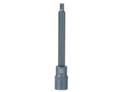 Adaptador De Soquete Hexagonal Para Parafusadeira Elétrica Aço Liga S2 1/2" 150mm H6