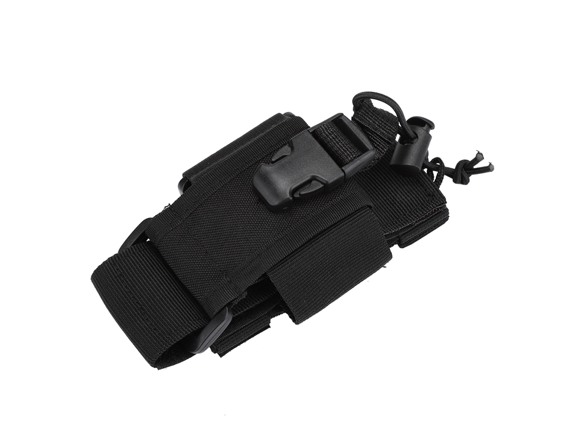 Bolsa Universal Ajustável Multifuncional Preta para Armazenamento de Rádio Intercomunicador, Porta walkie talkietfrf AQUAFORGE