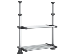 Kitchen Shelf, Kitchen Shelves Vidaxl Prateado Alumínio