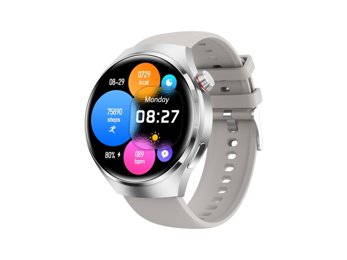(prateado) Pulseira Inteligente À Prova D'água De 1,53 Polegadas, Compatível Com Chamadas Bluetooth/nfc/monitoramento De Frequência Cardíaca.