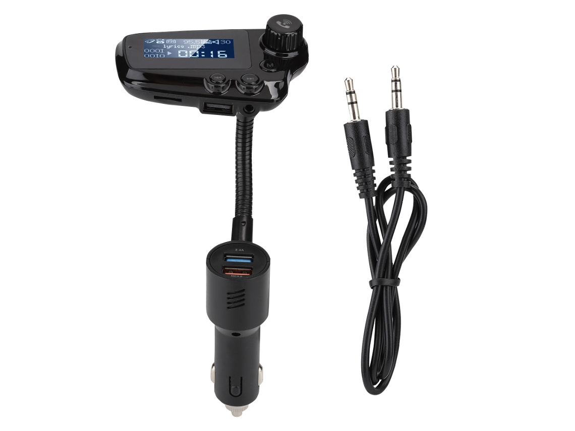Player De Mp3 Veicular (bluetooth 5.0, Transmissão Fm)