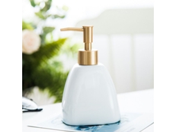 2026 dispensador de Jabón Cerámica Triangular, 430ml, Reposición Fácil, Moderno, Branco