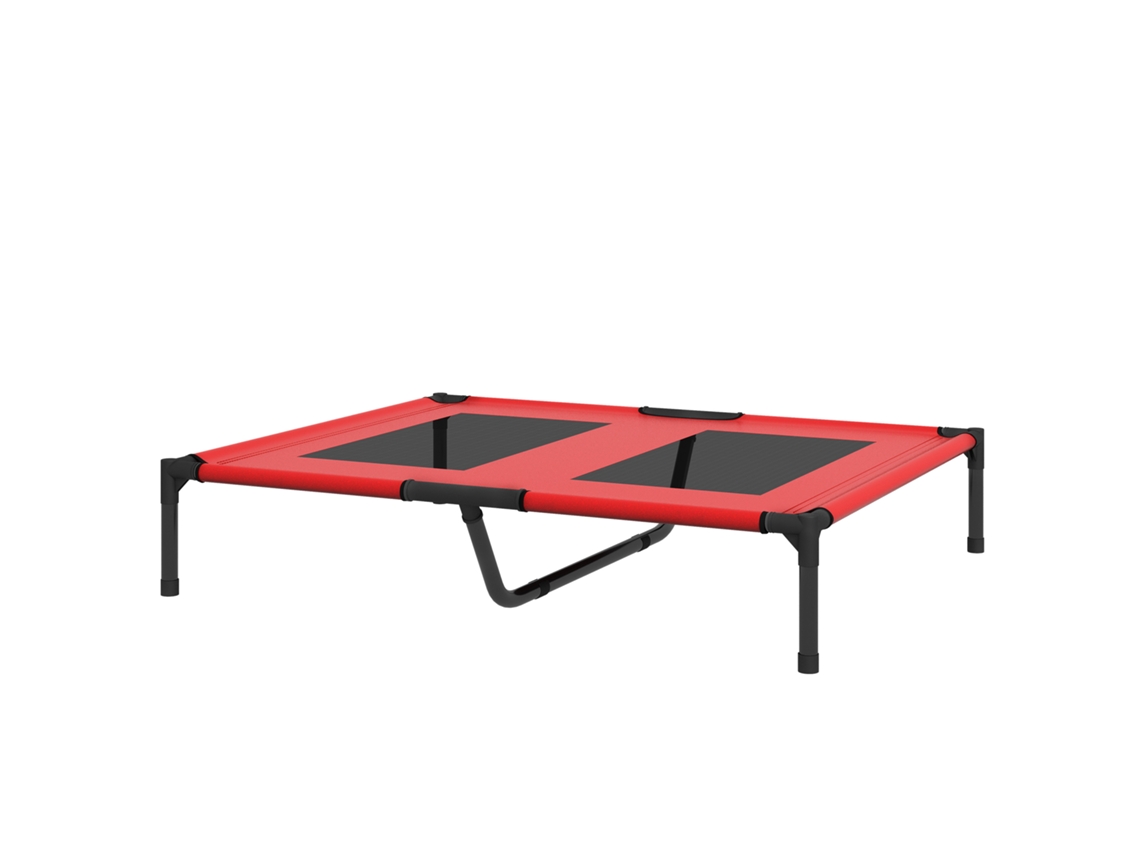 Cama Elevada Pet Em Tecido Oxford Microperfurado, Metal