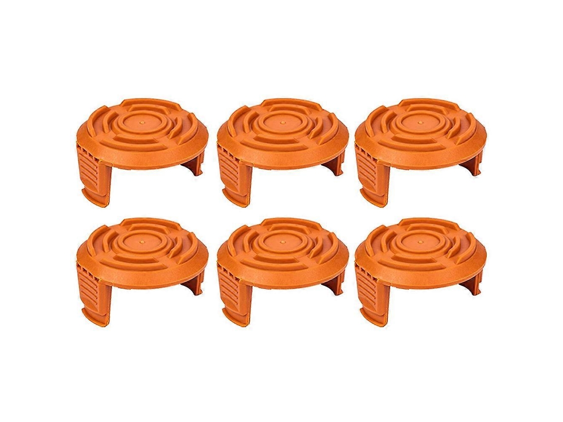 Conjunto De 6 Tampas De Carretel Para Cortadores De Grama Worx Wg150, Wg151, Wg163 E G165, Modelo Wa6531