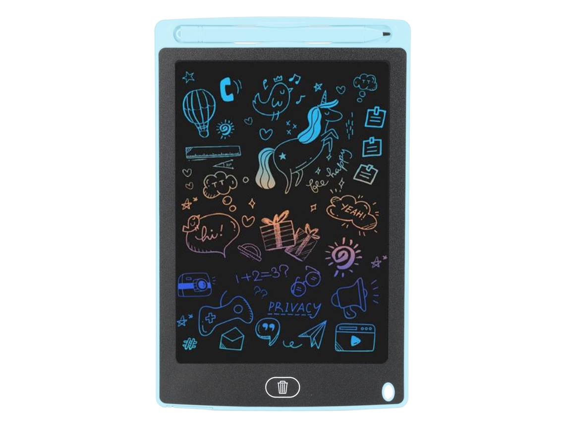 Mali tábua de Escrita Lcd de 8.5 Polegadas com Tela Colorida para Crianças Brincar e Desenhar Menina Menino Azul Claro