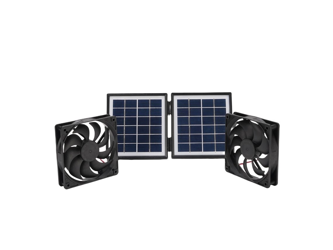 Ventilador de Exaustão Solar 10 W, Montado na Parede, para Resfriamento BRILVIBERA