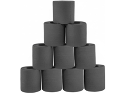 Papel Higiênico De 4 Folhas, Rolo Com 10 Unidades, Preto, Celulose Virgem, Para Uso Doméstico E Comercial
