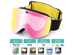 Óculos De Esqui Com Lente Polarizada De Dupla Camada Magnética, Óculos Antiembaçante Uv400 Para Esqui E Snowboard, Óculos De Esqui Aquaforge
