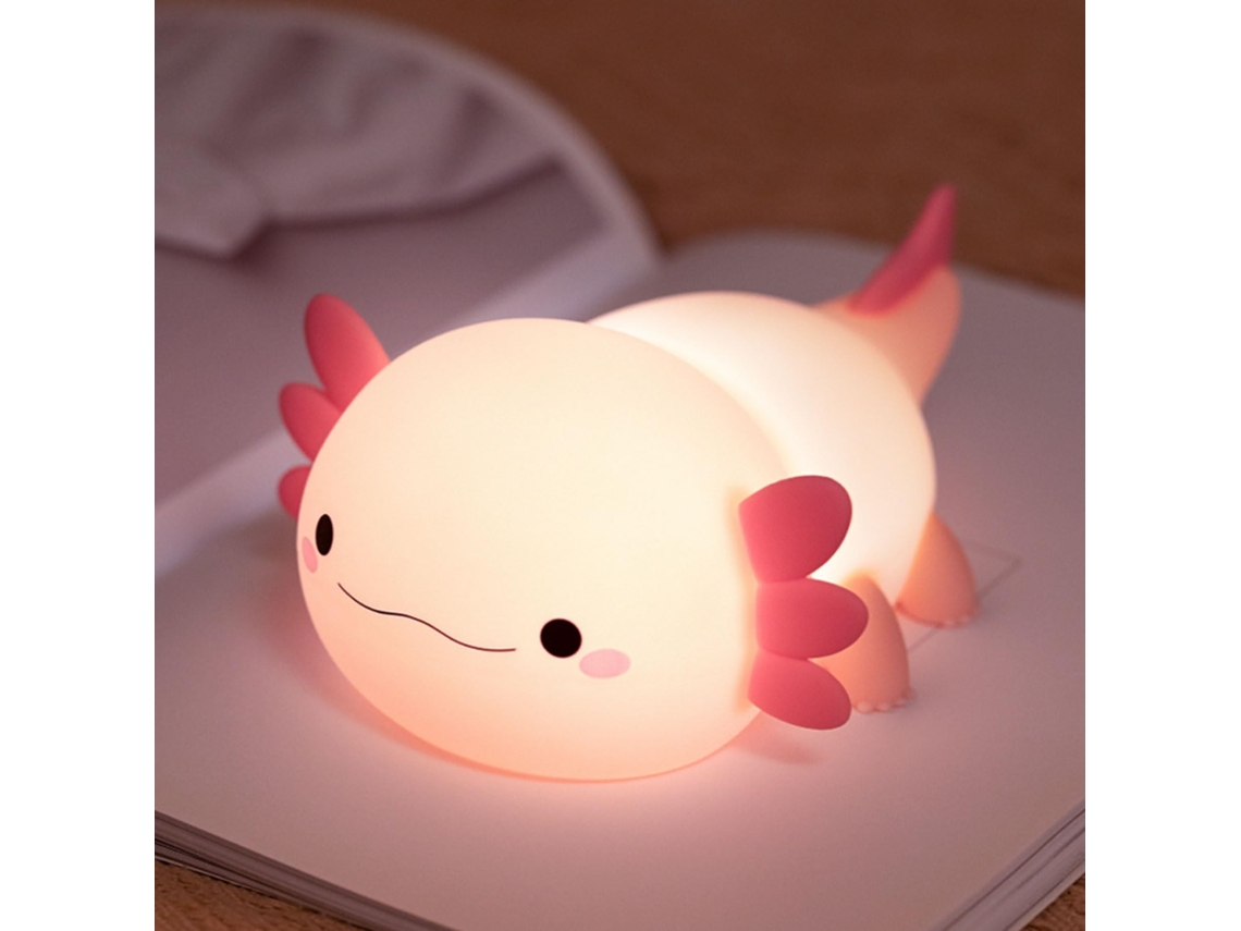 Luminária De Mesa Axolotl Recarregável Para Crianças,abajur De Toque Em Silicone Sem Fio,decoração Para Quarto De Bebê,presente Para Menina E Menino
