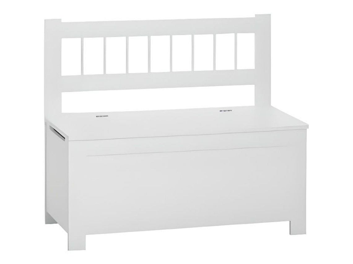 Caixa de Banco de Brincar 2 em 1 em Madeira Mdf Branca Atmosphera para Crianças ATMOSPHERA FOR KIDS