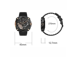 Smartwatch Com Construção Metálica Lembretes De Saúde Design Robusto À Prova Dágua E Tracking De Esportes Ao Ar Livre Para Homens Pr Bestvite