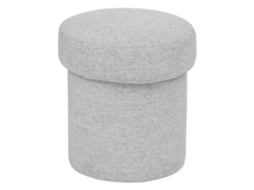 Pufe Kita D37Cm Cinza ATMOSPHERA Interior Designer